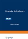 Buchcover Zierstücke für Buchdruck