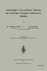Buchcover Umsetzungen schwerlöslicher Bleisalze mit wässerigen Lösungen kohlensaurer Alkalien
