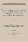Buchcover Über die serologischen Untersuchungsmethoden als Hilfsmittel zum Nachweis der Trypanosomenkrankheiten im besonderen der 