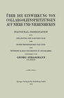 Buchcover Über die Einwirkung von Collargoleinspritzungen auf Niere und Nierenbecken