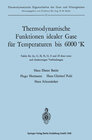 Buchcover Thermodynamische Funktionen idealer Gase für Temperaturen bis 6000 °K