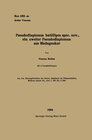 Buchcover Pseudodiaptomus batillipes spec. nov., ein zweiter Pseudodiaptomus aus Madagaskar