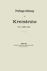 Buchcover Prüfungs-Ordnung für Kreisärzte