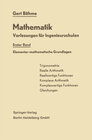 Buchcover Mathematik