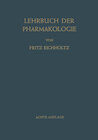 Buchcover Lehrbuch der Pharmakologie im Rahmen einer Allgemeinen Krankheitslehre