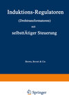 Buchcover Induktions-Regulatoren (Drehtransformatoren) mit selbsttätiger Steuerung