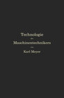 Buchcover Die Technologie des Maschinentechnikers
