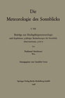 Buchcover Die Meteorologie des Sonnblicks