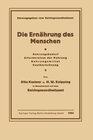 Buchcover Die Ernährung des Menschen