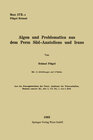 Buchcover Algen und Problematica aus dem Perm Süd-Anatoliens und Irans