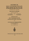 Buchcover Die Pharmakologie Anorganischer Anionen