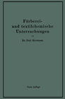 Buchcover Färberei- und textilchemische Untersuchungen