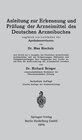 Buchcover Anleitung zur Erkennung und Prüfung der Arzneimittel des Deutschen Arzneibuches