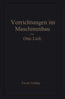 Buchcover Vorrichtungen im Maschinenbau