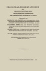 Buchcover Inaugural-Dissertationen zur Erlangung der Würde eines Doctor Medicinae Veterinariae der Tierärztlichen Hochschule zu Be