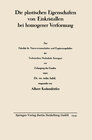 Buchcover Die plastischen Eigenschaften von Einkristallen bei homogener Verformung