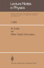 Buchcover An Index and Other Useful Information