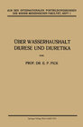 Buchcover Über Wasserhaushalt, Diurese und Diuretika