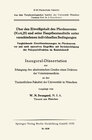 Buchcover Über den Eiweißgehalt des Pferdeserums (N X 6, 25) und seine Hauptbestandteile unter verschiedenen individuellen Bedingu