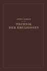 Buchcover Technik der Emulsionen