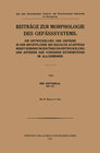 Buchcover Beiträge zur Morphologie des Gefässsystems