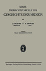 Buchcover Kurze Übersichtstabelle zur Geschichte der Medizin