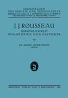 Buchcover J. J. Rousseau