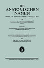 Buchcover Die Anatomischen Namen