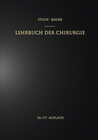 Buchcover Lehrbuch der Chirurgie