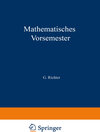 Buchcover Mathematisches Vorsemester