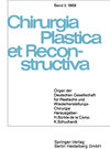 Buchcover Organ der Deutschen Gesellschaft für Plastische und Wiederherstellungs-Chirurgie