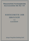 Buchcover Fortschritte der Serologie