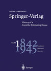 Buchcover Springer-Verlag: History of a Scientific Publishing House