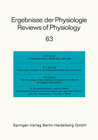 Buchcover Ergebnisse der Physiologie / Reviews of Physiology