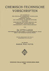 Buchcover Chemisch-Technische Vorschriften