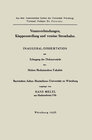 Buchcover Inaugural-Dissertation