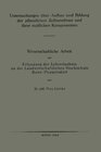 Buchcover Untersuchungen über Aufbau und Bildung der pflanzlichen Zellmembran und ihrer stofflichen Komponenten