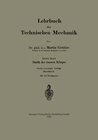 Buchcover Lehrbuch der Technischen Mechanik