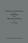 Buchcover Sonderabdruck für Prüfungszwecke aus dem Hilfsbuch für den Maschinenbau