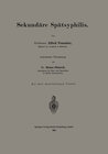 Buchcover Sekundäre Spätsyphilis