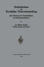 Buchcover Rechtsstudium und Preußische Referendarprüfung