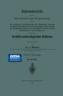 Buchcover Jahresbericht über die Beobachtungs-Ergebnisse der von den forstlichen Versuchsanstalten des Königreichs Preussen, des K