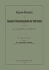 Buchcover Jahres-Bericht des Chemischen Untersuchungsamtes der Stadt Breslau für die Zeit vom 1. April 1897 bis 31. März 1898