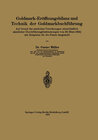 Buchcover Goldmark-Eröffnungsbilanz und Technik der Goldmarkbuchführung