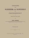 Buchcover Geschichte des Waldeigenthums, der Waldwirthschaft und Forstwissenschaft in Deutschland