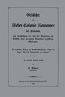 Buchcover Geschichte der Weber-Colonie Nowawes bei Potsdam, und Darstellung der von der Regierung zur Aufhilfe ihrer verarmten Bew