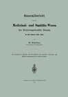 Buchcover Generalbericht über das Medizinal- und Sanitäts-Wesen des Regierungsbezirks Danzig in den Jahren 1883–1885