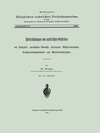 Buchcover Untersuchungen von natürlichen Gesteinen auf Festigkeit, specifisches Gewicht, Härtegrad, Wasseraufnahme, Cohäsionsbesch