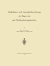 Buchcover Kalkulation und Generalienberechnung der Sägewerke und Holzbearbeitungsbetriebe