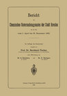 Buchcover Bericht des Chemischen Untersuchungsamtes der Stadt Breslau für die Zeit vom 1. April bis 31. Dezember 1902